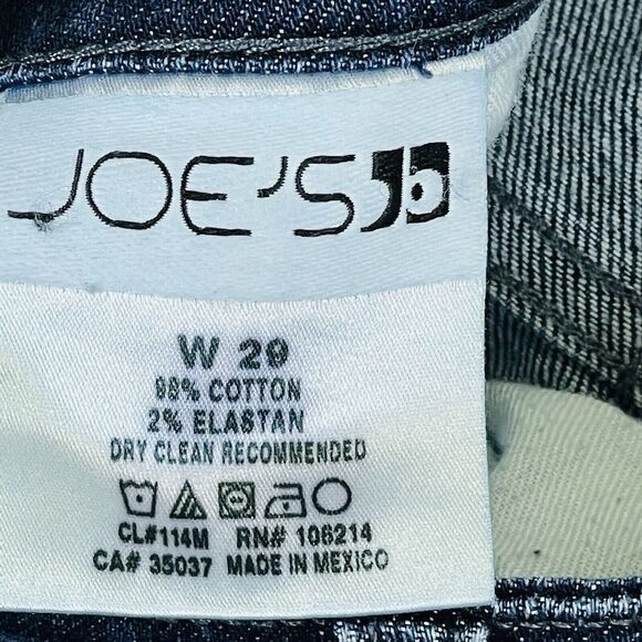 Joe's Jeans Pocket Logo Dark Vncent Wash Skinny 8.5" Low Rise Jeans‎ Women's 29 - Picture 8 of 9